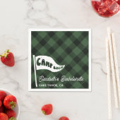 Aangepaste Kamp Bach Flanel Bachelorette Kamp Vlag Servet (Insitu)