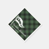 Aangepaste Kamp Bach Flanel Bruidsfeest Kamp Vlag Servet (Hoek)