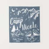 Aangepaste Kamp Bachelorette Banner Grote Kamp Bru Wandkleed (Voorkant)