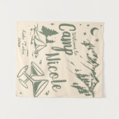 Aangepaste Kamp Bachelorette Banner Grote Kamp Bru Wandkleed (Voorkant (horizontaal))