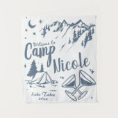 Aangepaste Kamp Bachelorette Banner Grote Kamp Bru Wandkleed (Voorkant)