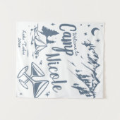 Aangepaste Kamp Bachelorette Banner Grote Kamp Bru Wandkleed (Voorkant (horizontaal))