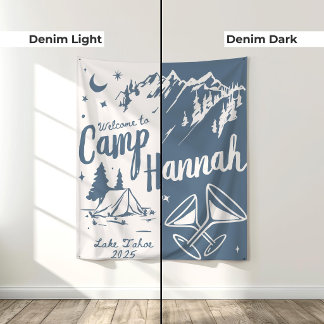 Aangepaste Kamp Bachelorette Banner Grote Kamp Bru Wandkleed
