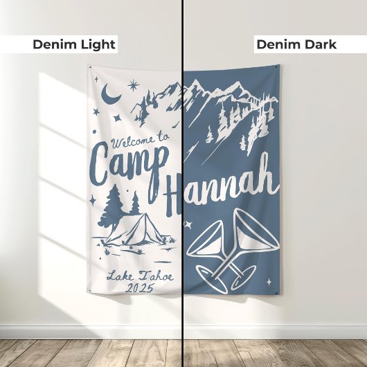 Aangepaste Kamp Bachelorette Banner Grote Kamp Bru Wandkleed