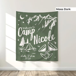 Aangepaste Kamp Bachelorette Banner Grote Kamp Bru Wandkleed