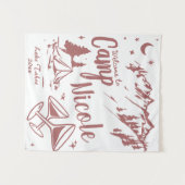 Aangepaste Kamp Bachelorette Banner Grote Kamp Bru Wandkleed (Voorkant (horizontaal))
