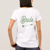Aangepaste Kamp Bachelorette Bruid Gaat Trouwen T-shirt (Achterkant)