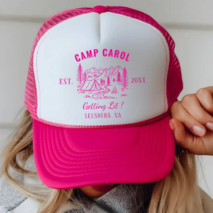 Aangepaste Kamp Bachelorette Camping Hut Bach Fees Trucker Pet