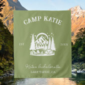 Aangepaste Kamp Bachelorette Feest Camping Bruids- Wandkleed