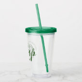 Aangepaste Kamp Bachelorette Feest Moderne Landeli Acryl Drinkbeker (Links)