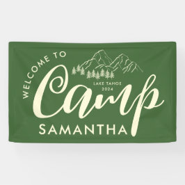 Aangepaste Kamp Bachelorette Feest Moderne Rustiek Spandoek