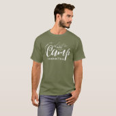 Aangepaste Kamp Bachelorette Feest Moderne Rustiek T-shirt (Voorkant volledig)