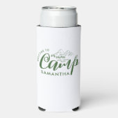 Aangepaste Kamp Bachelorette Feestje Modern Rustie Seltzer Blikjeskoeler (Seltzer Achterkant)