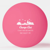 Aangepaste Kamp Bachelorette Feestje Ping Pong Bal Pingpongbal (Voorkant)