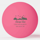 Aangepaste Kamp Bachelorette Feestje Ping Pong Bal Pingpongbal (Achterkant)