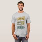 Aangepaste kampeervader of andere t-shirt (Voorkant volledig)