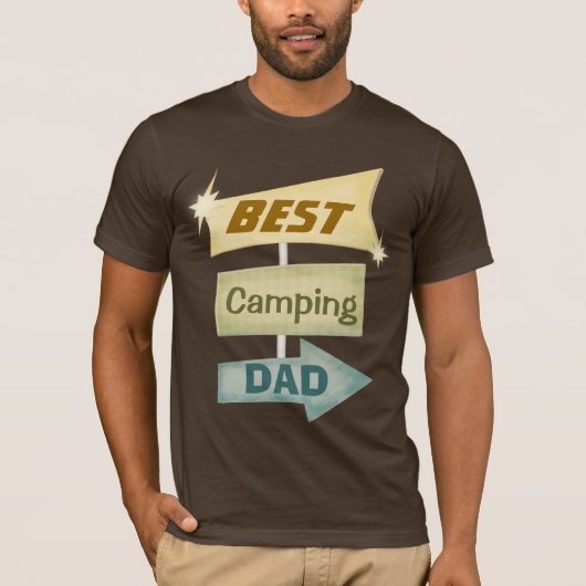Aangepaste kampeervader of andere t-shirt (Voorkant)
