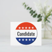 Aangepaste kandidaat-campagne 2022 Verkiezingen Briefkaart (Staand voorkant)