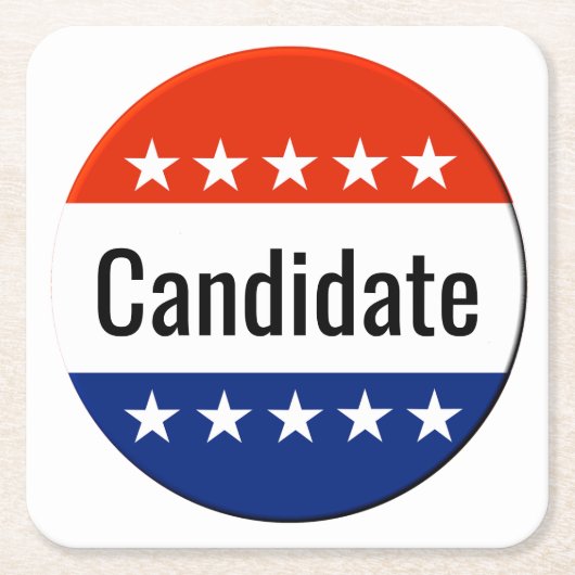 Aangepaste kandidaat-campagne 2022 Verkiezingen Kartonnen Onderzetters (Voorkant)