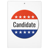 Aangepaste kandidaat-campagne 2024 Verkiezing Klembord (Achterkant)