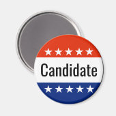 Aangepaste kandidaat-campagne 2024 Verkiezing Magneet (Voorkant / Achterkant)