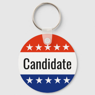 Aangepaste kandidaat-campagne 2024 Verkiezing Sleutelhanger