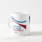 Aangepaste kandidaat voor President 2024 Koffiemok (Voorkant links)