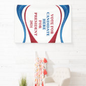 Aangepaste kandidaat voor President 2024 Spandoek (Insitu)