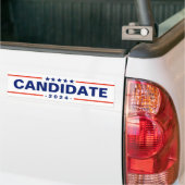 Aangepaste kandidaatnaam bumpersticker (Op Truck)