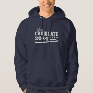 Aangepaste kandidaatnaamcampagne hoodie