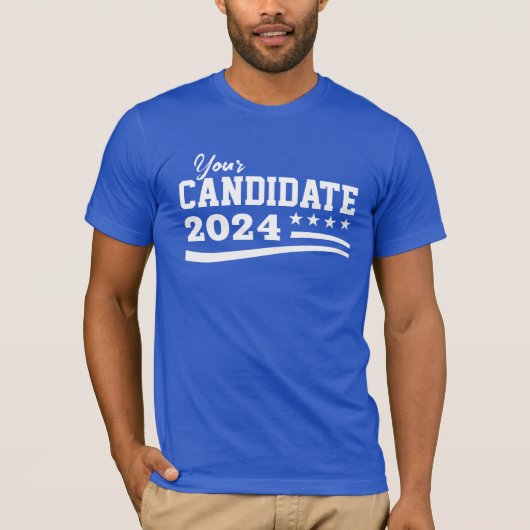Aangepaste kandidaatnaamcampagne t-shirt (Voorkant)