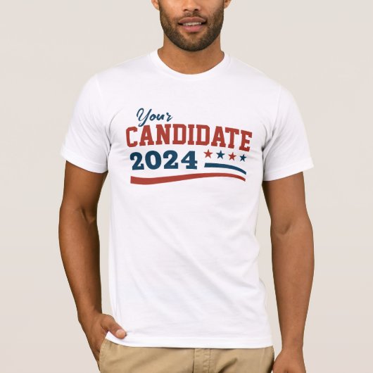 Aangepaste kandidaatnaamcampagne t-shirt (Voorkant)