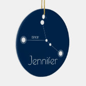 Aangepaste kankerconstellatie keramisch ornament (Rechts)