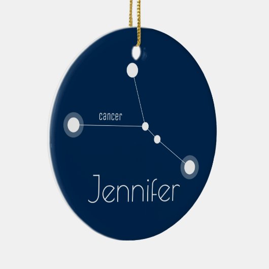 Aangepaste kankerconstellatie keramisch ornament (Rechts)