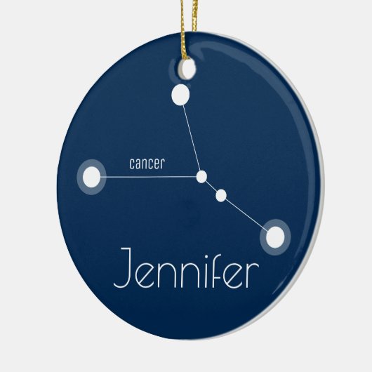 Aangepaste kankerconstellatie keramisch ornament (Links)