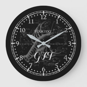 Aangepaste kankersterft Zodiac Grote Klok