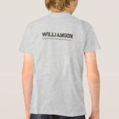 Aangepaste kanoën Lover Canoer Locatie Datum Naam Tri-Blend Shirt (Achterkant)