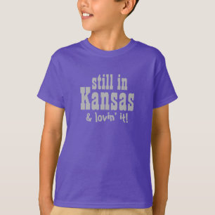 Aangepaste KANSAS-tekstkleding T-shirt