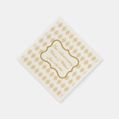 Aangepaste kant Jubileum bruiloft receptie servett Servet (Hoek)