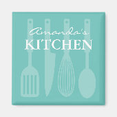 Aangepaste kantmagneet met keukenkookgereedschap magneet (Voorkant)