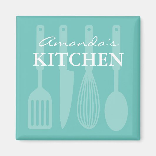 Aangepaste kantmagneet met keukenkookgereedschap magneet (Voorkant)