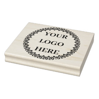 Aangepaste kantoor branding grote rubber logo stem rubberstempel