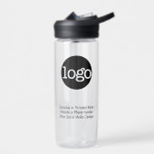 Aangepaste Kantoor Business Logo met drie regels T Waterfles (Links)