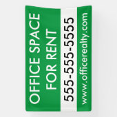 Aangepaste Kantoor Huur Commercieel Vastgoed Spandoek (Verticaal)