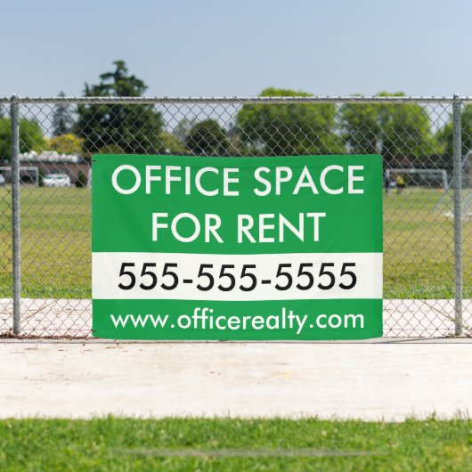 Aangepaste Kantoor Huur Commercieel Vastgoed Spandoek (Insitu)