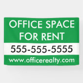 Aangepaste Kantoor Huur Commercieel Vastgoed Spandoek (Horizontaal)