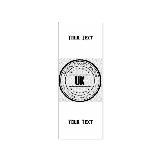 Aangepaste Kantoor School College Verticale Statio Rubberstempel (Afrduk)