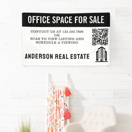 Aangepaste Kantoor te koop Bedrijfsvastgoed Spandoek (Insitu)