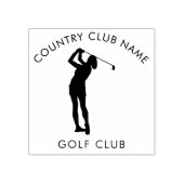 Aangepaste kantoor van moderne golfcountryclub rubberstempel (Afrduk)