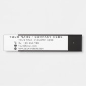 Aangepaste Kantoor voor bedrijfsdeuren Deurbordje (Voorkant)